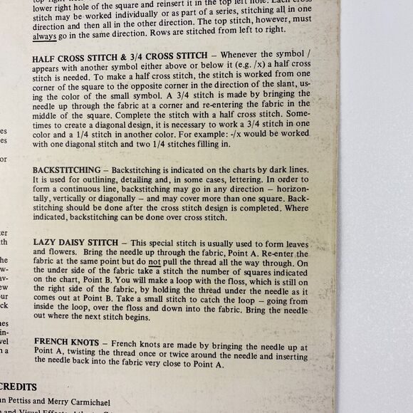 1983 June Grigg P. Buckley Moss Sisters 102 Counted Cross Stitch Pattern 8544 - Picture 8 of 10